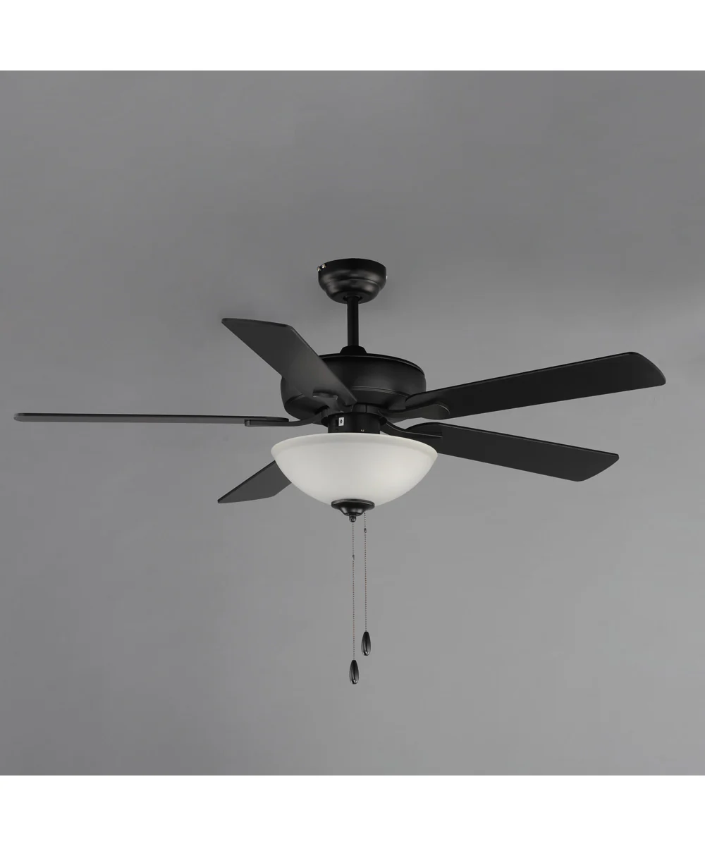 Super-Max 52 inch Ceiling Fan with 2-Light Kit Black - Image 3