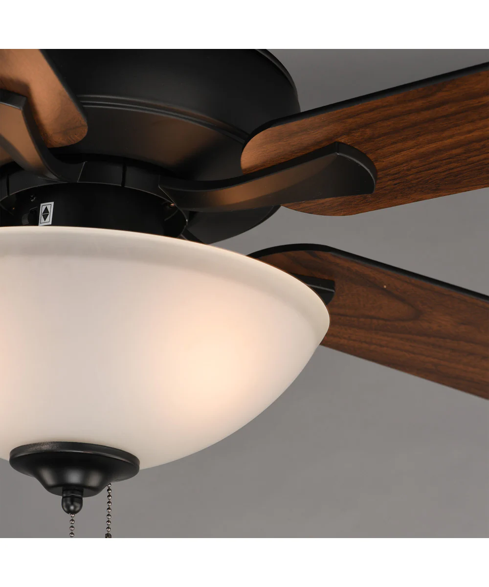 Super-Max 52 inch Ceiling Fan with 2-Light Kit Black - Image 4