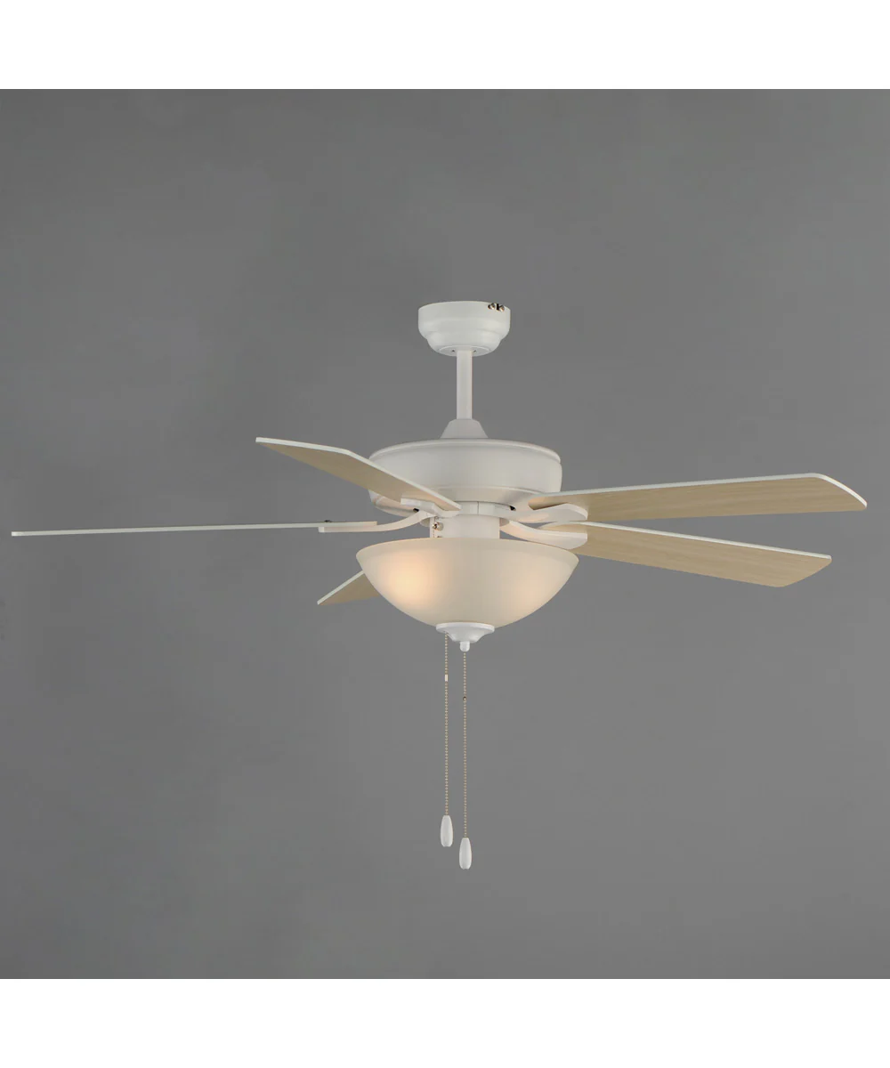Super-Max 52 inch Ceiling Fan with 2-Light Kit Matte White - Image 3