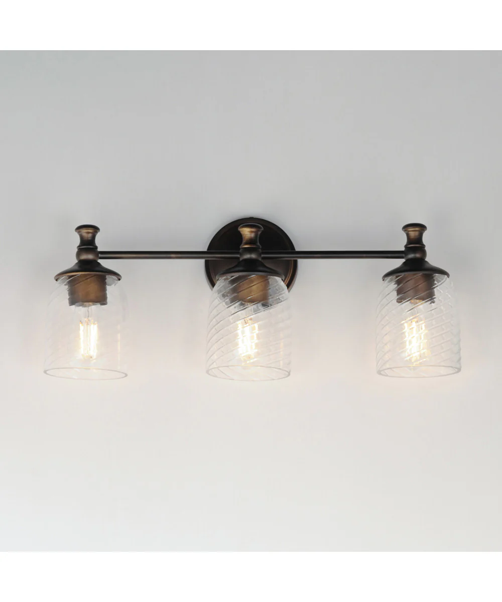Swirl 3-Light Bath Vanity Antique Bronze - Image 3