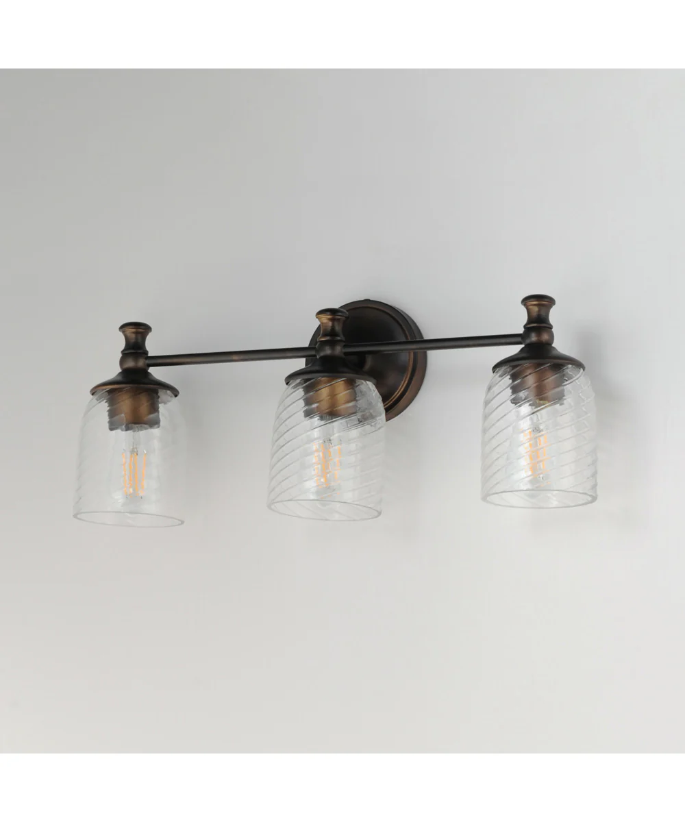Swirl 3-Light Bath Vanity Antique Bronze - Image 4