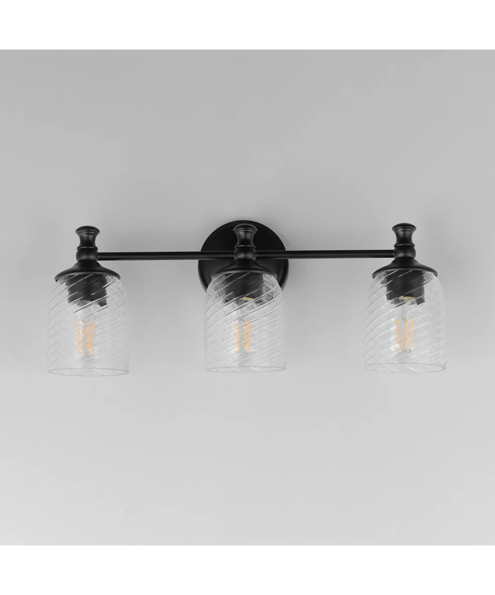 Swirl 3-Light Bath Vanity Black - Image 2