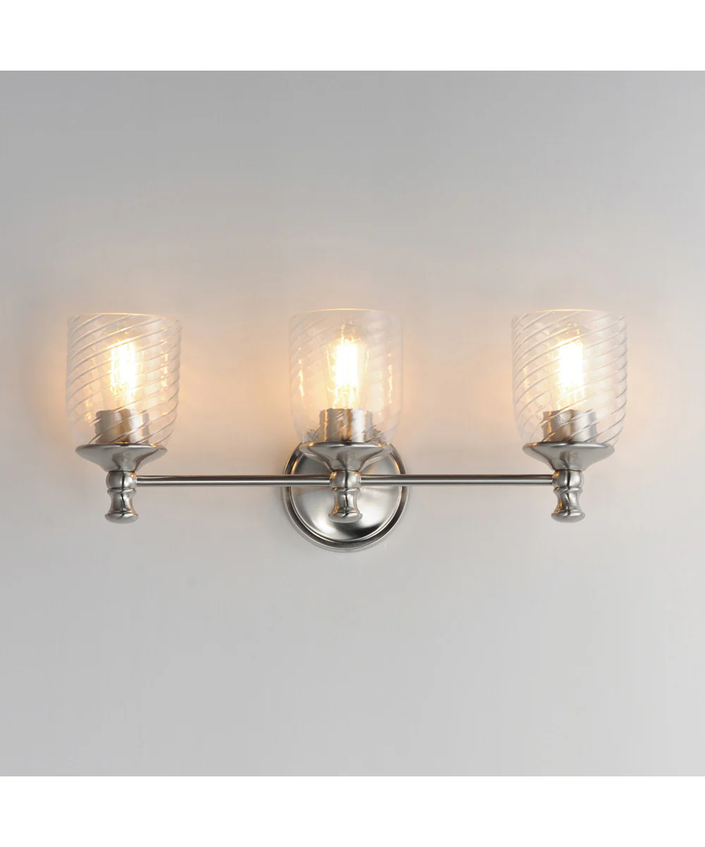Swirl 3-Light Bath Vanity Satin Nickel - Image 3