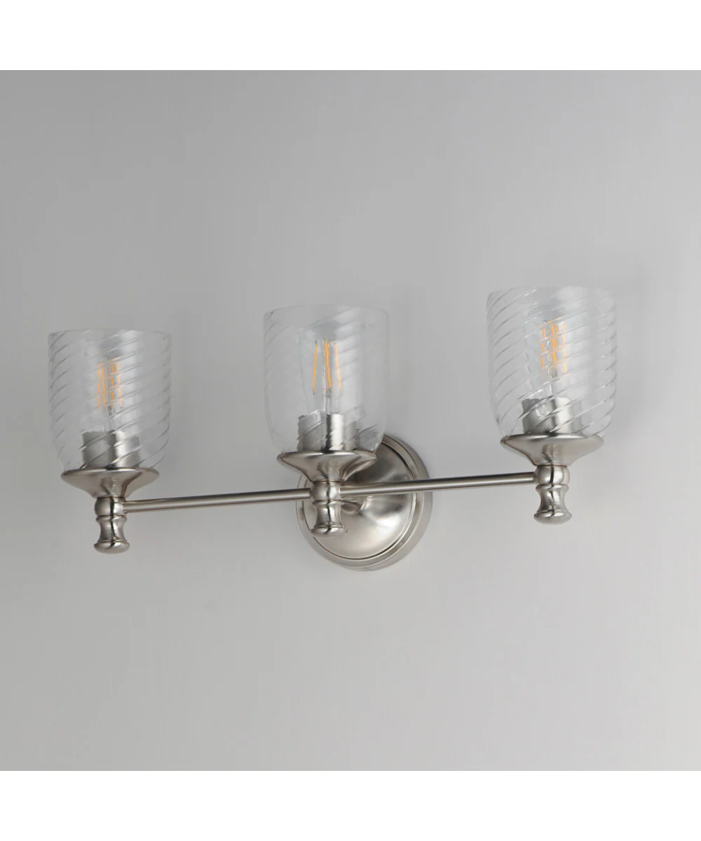 Swirl 3-Light Bath Vanity Satin Nickel - Image 4