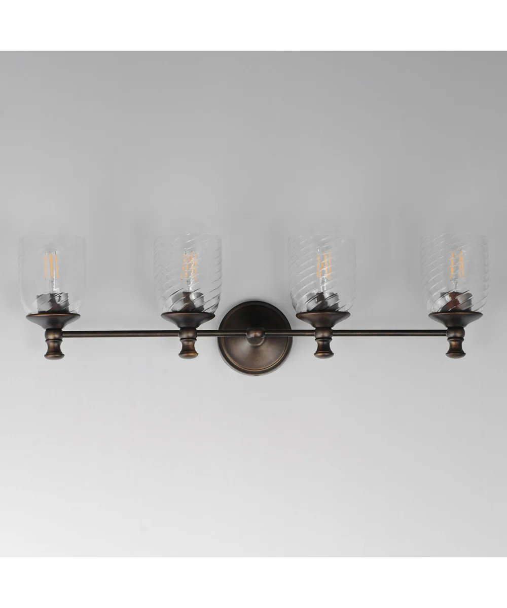 Swirl 4-Light Bath Vanity Antique Bronze - Image 2