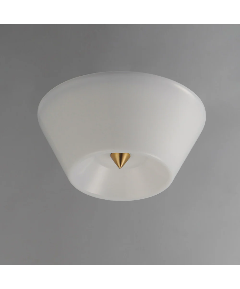 Tack LED Flush Mount Natural Aged Brass - Image 4