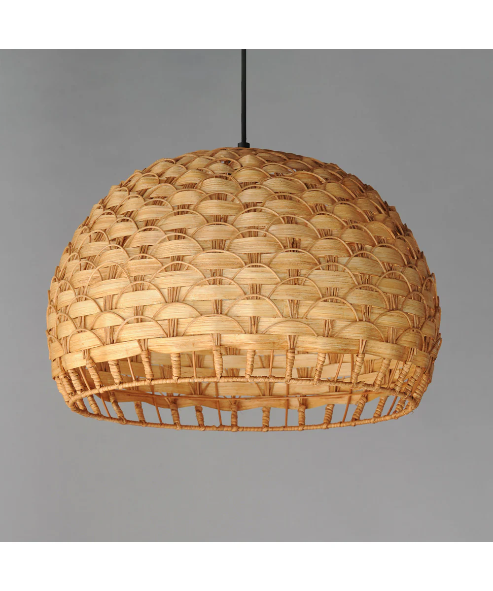 Tahiti 20 inch 1-Light Pendant Black - Image 2