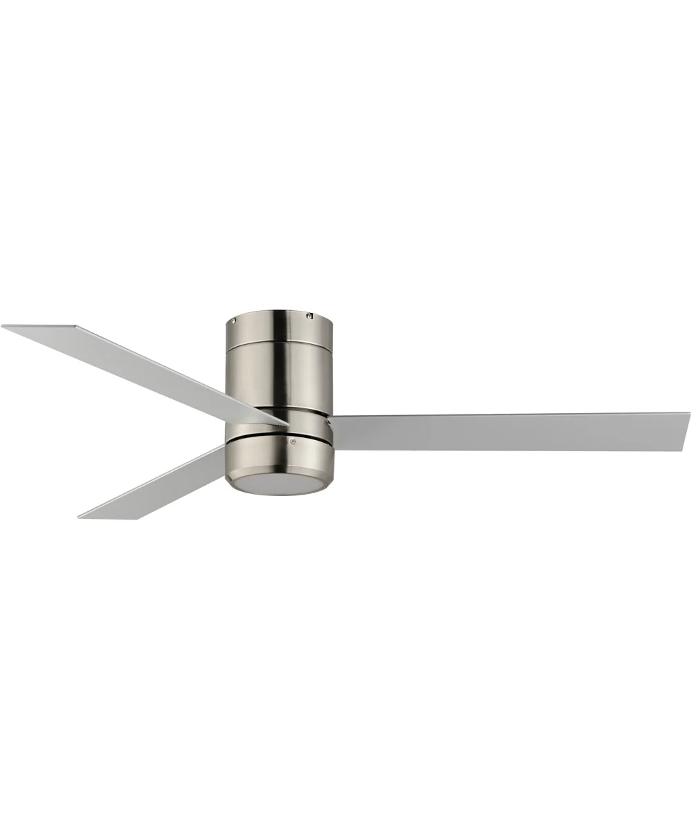 Tanker 52 inch 3-Blade Hugger Fan w LED Light Kit Satin Nickel