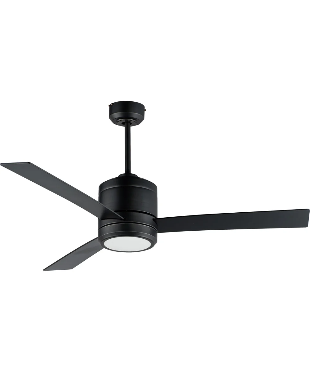 Tanker 52" Indoor/Outdoor Black LED Fan Black