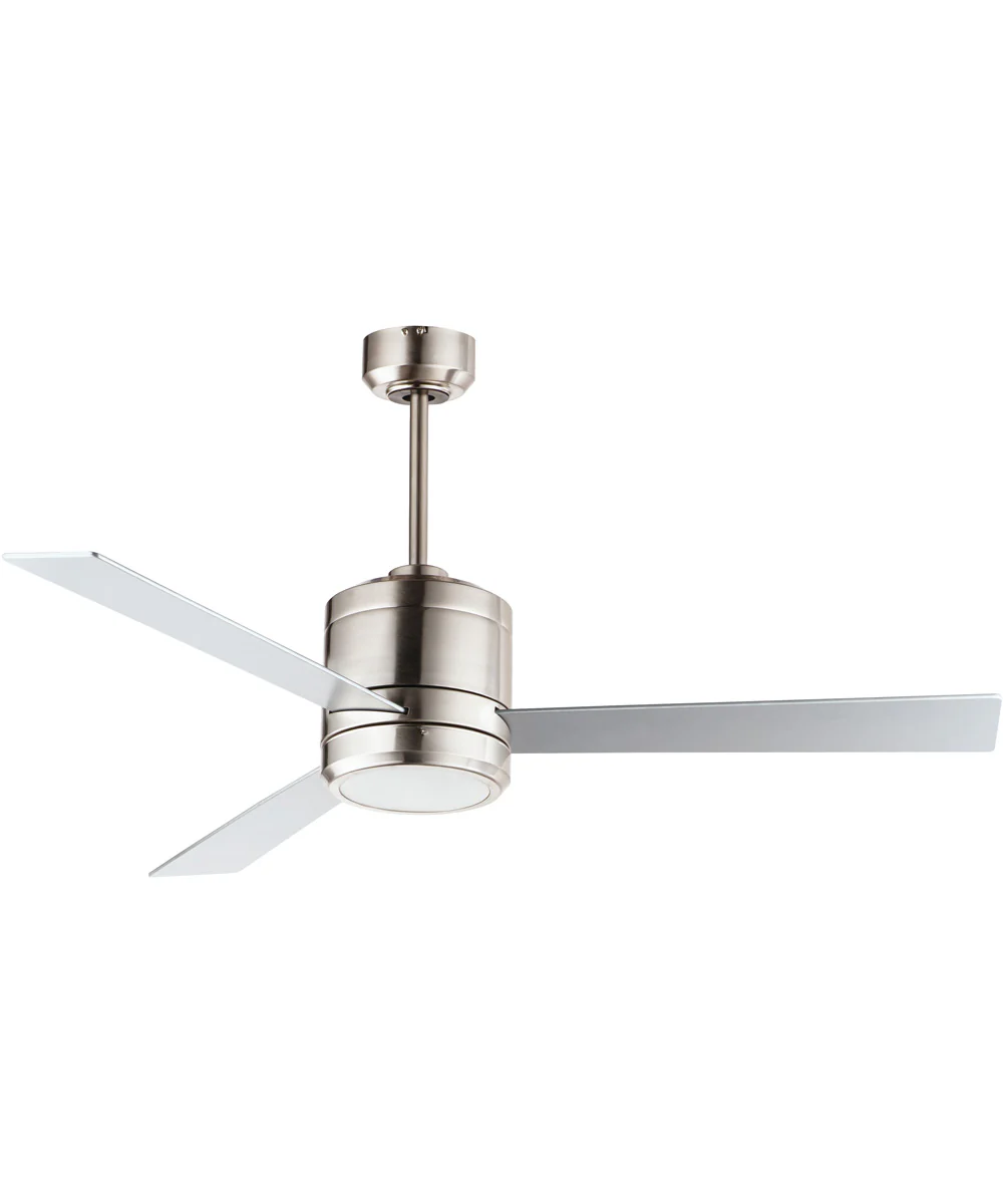 Tanker 52" Nickel Indoor/Outdoor LED Fan Satin Nickel
