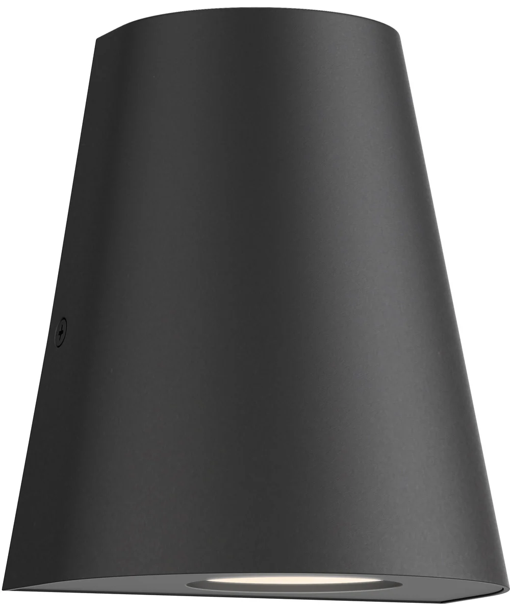 Taper Mini LED Outdoor Wall Sconce Black