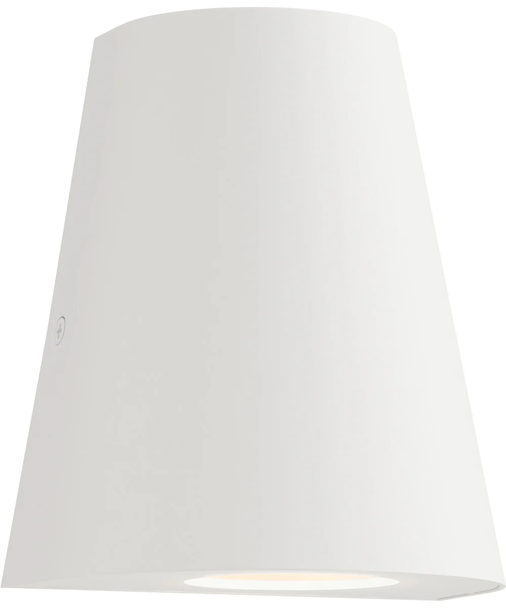 Taper Mini LED Outdoor Wall Sconce White