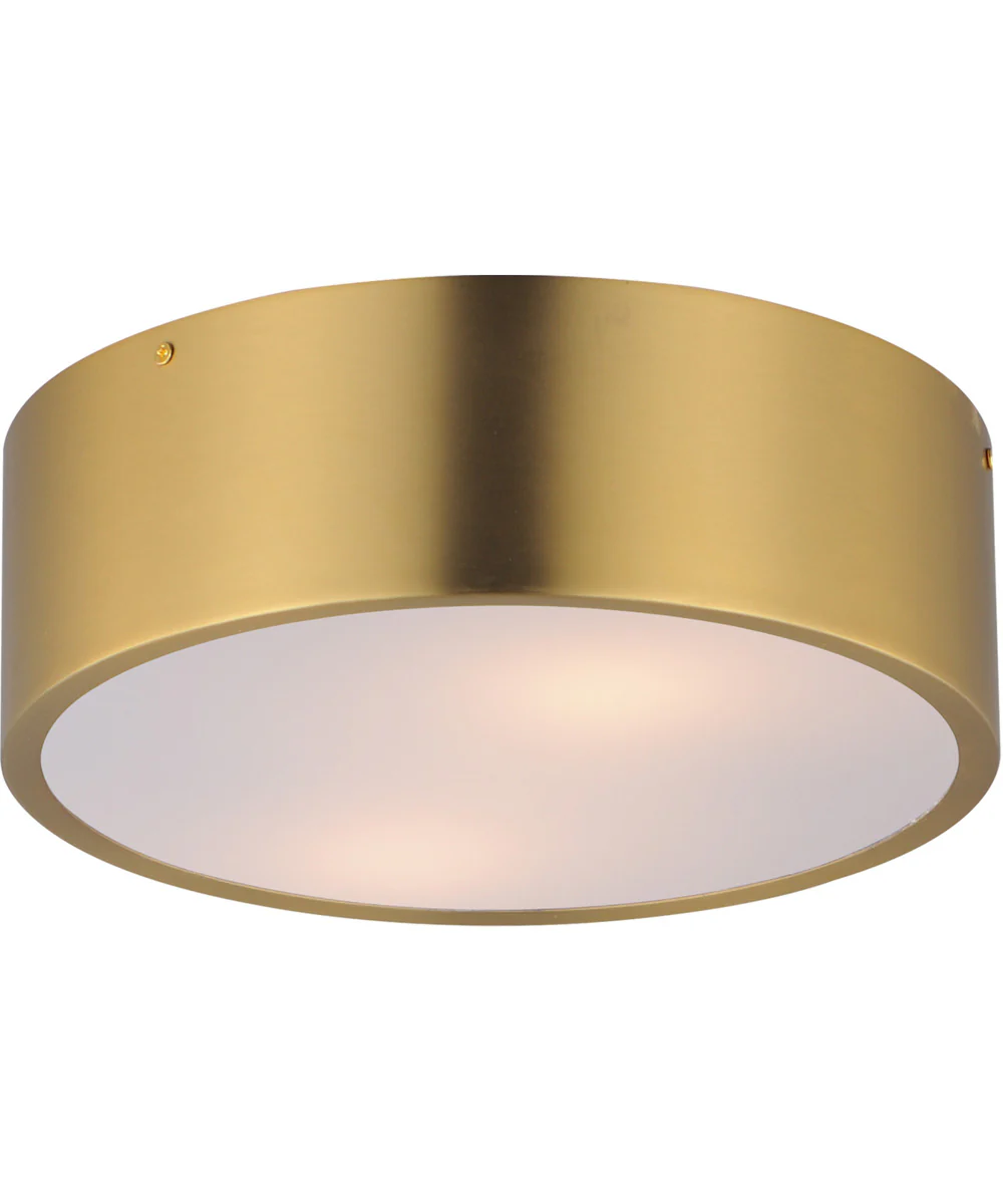 Tommy 12 inch 2-Light Surface Mount Satin Brass