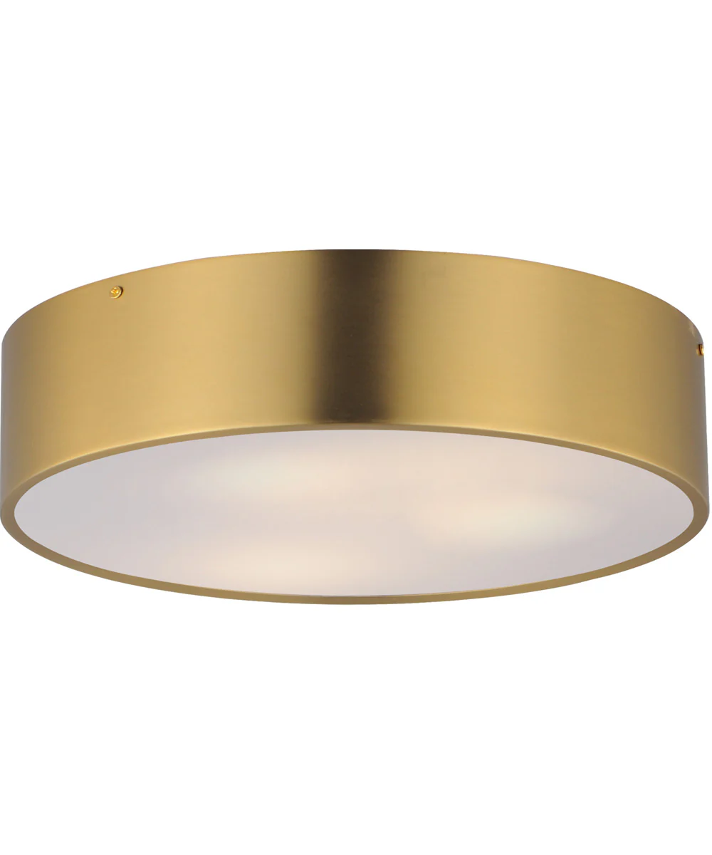 Tommy 16 inch 3-Light Surface Mount Satin Brass