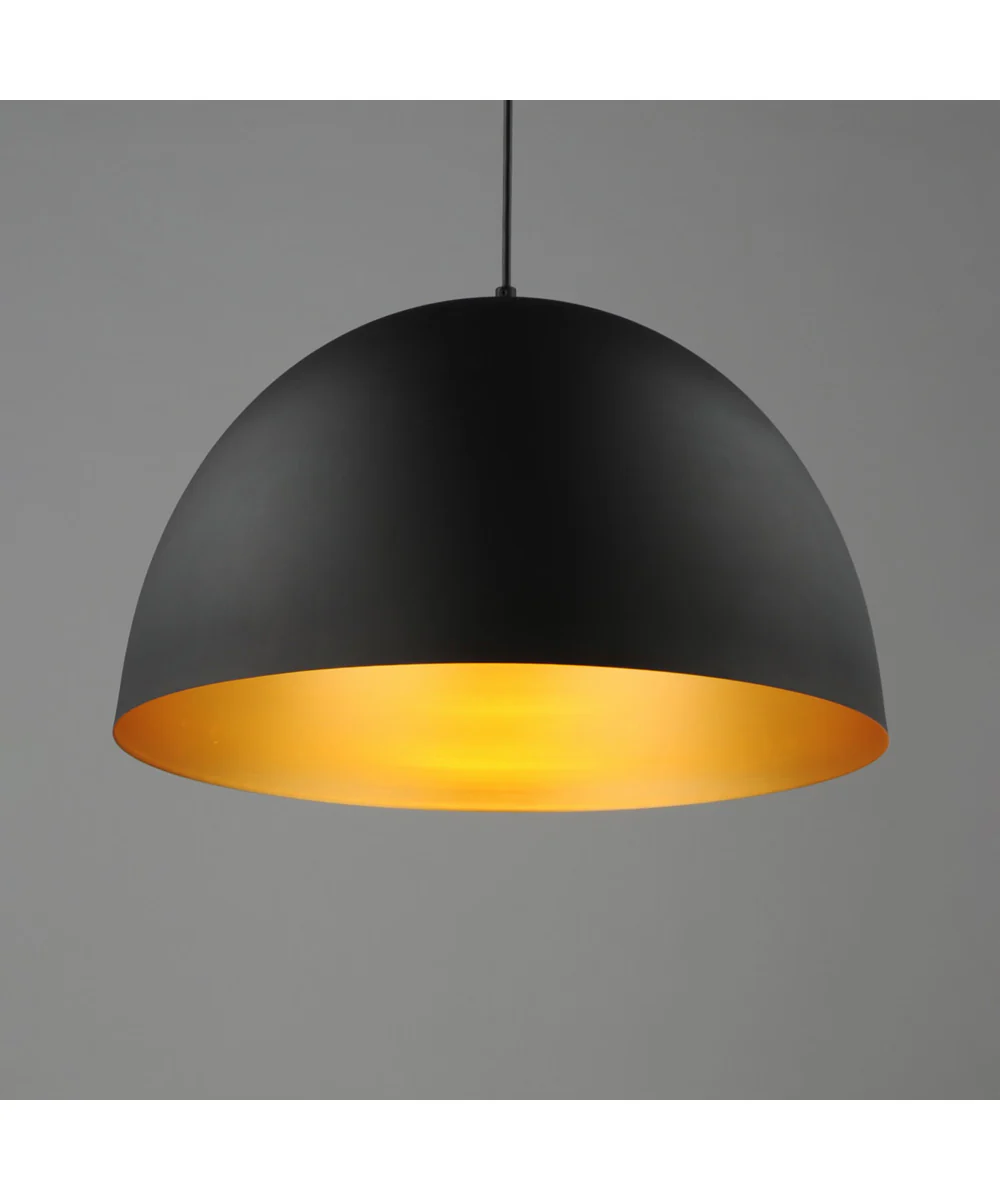 Tova 20 inch Pendant Black / Gold - Image 3