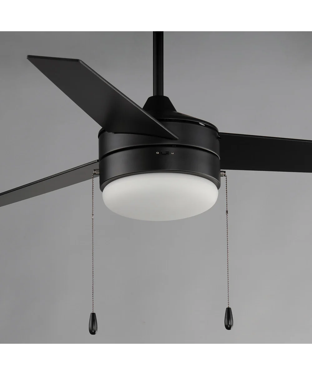 Trio 52 inch 3-Blade Fan w Pull Chain Black / Walnut - Image 4