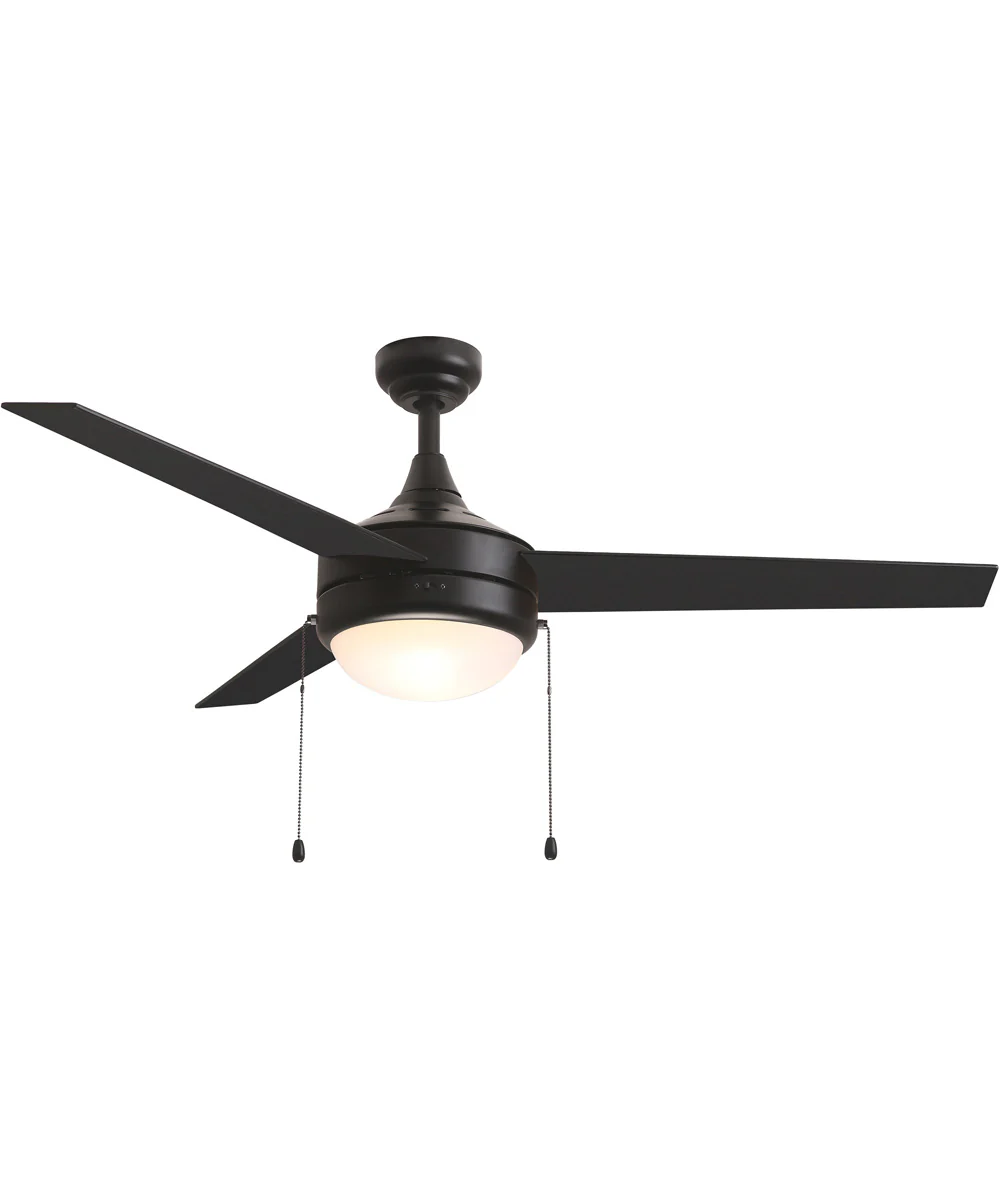 Trio Pull 52 inch 3-Blade Fan w Pull Chain Black - Image 2