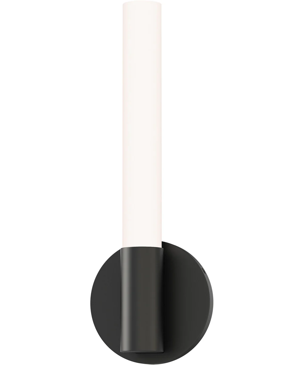 Tubi 14 inch 5CCT LED Wall Sconce Black