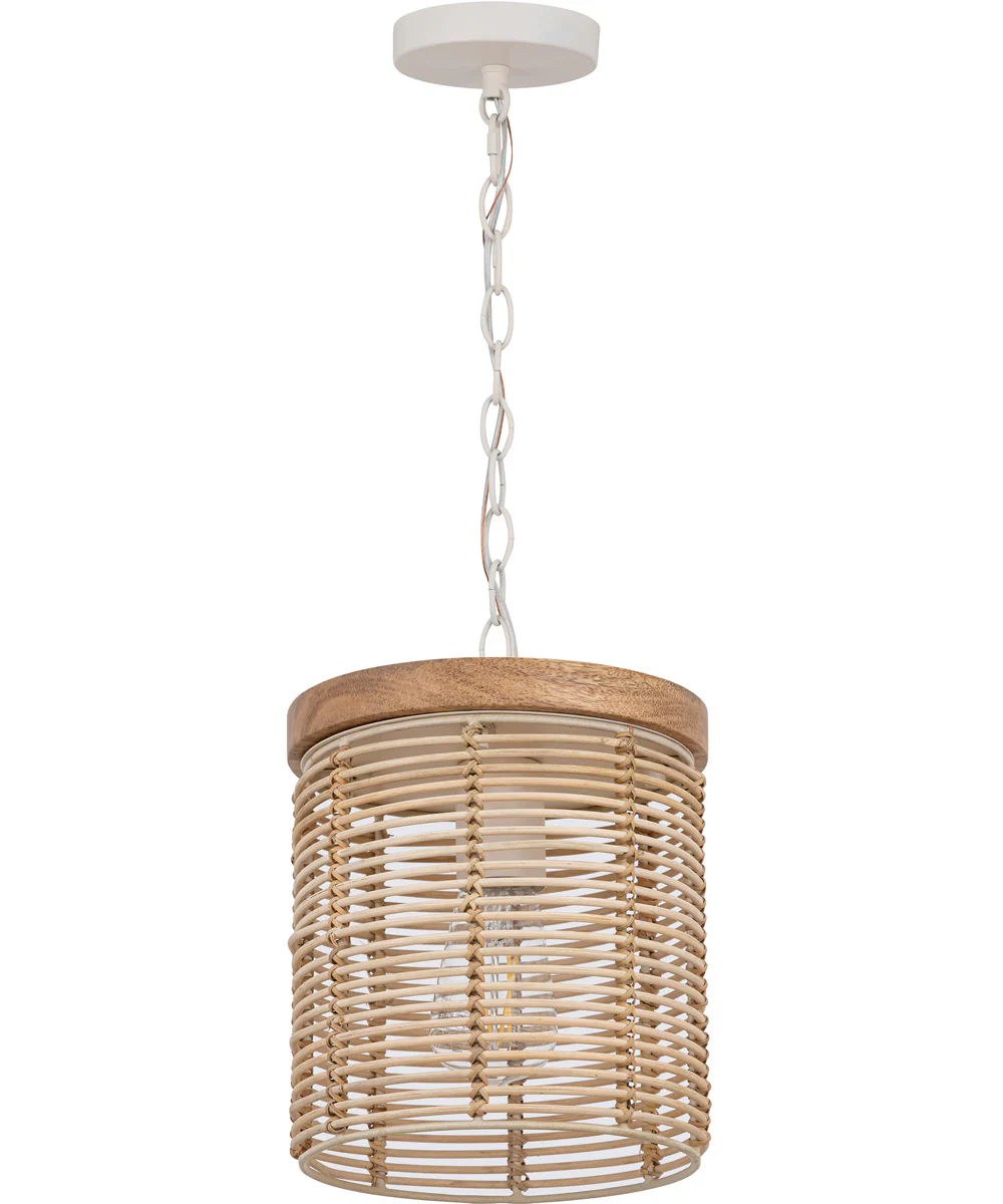 Vannerie 1-Light Mini Pendant Ecru