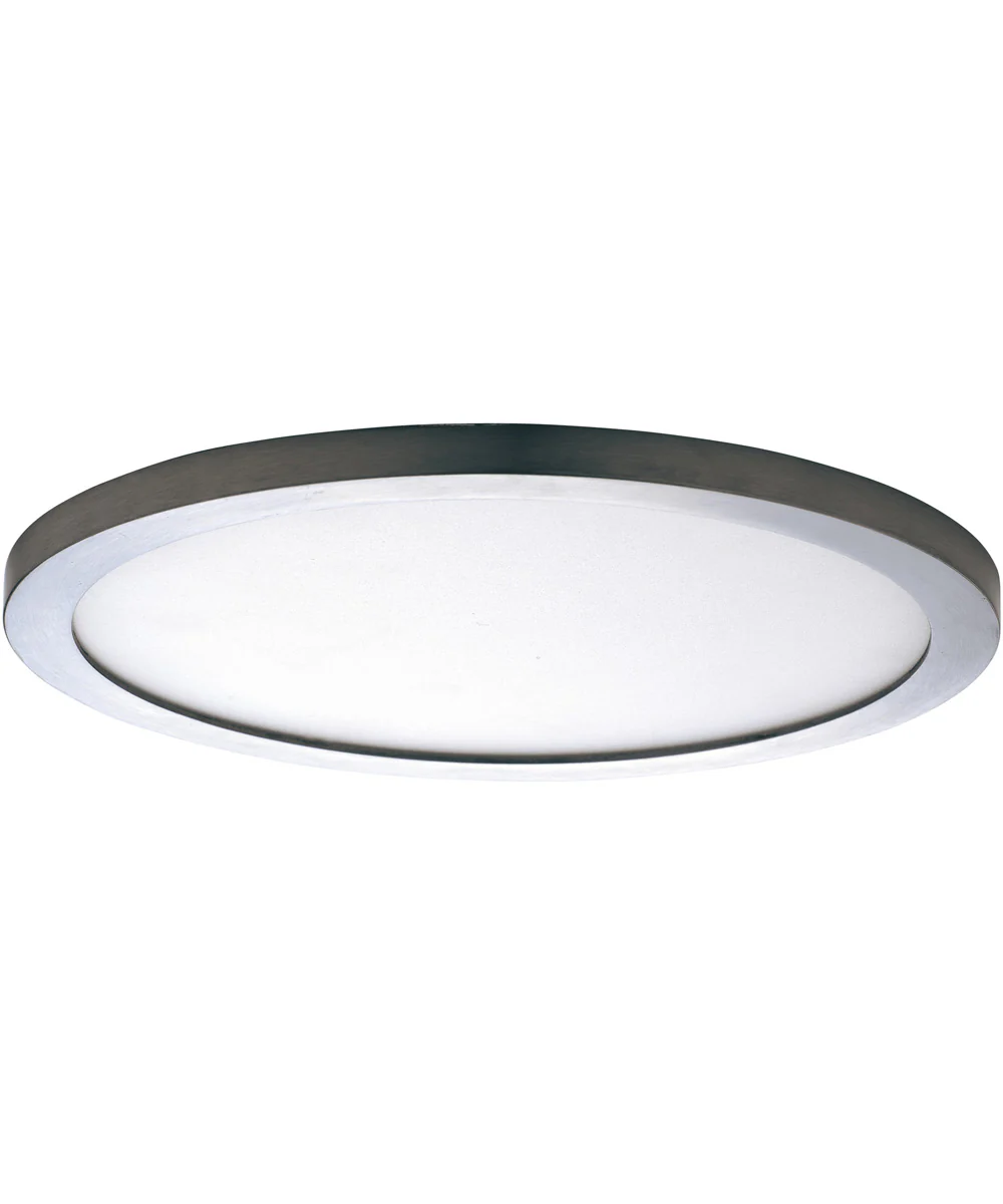 Wafer 9 inch RD LED Surface Mount 3000K Satin Nickel