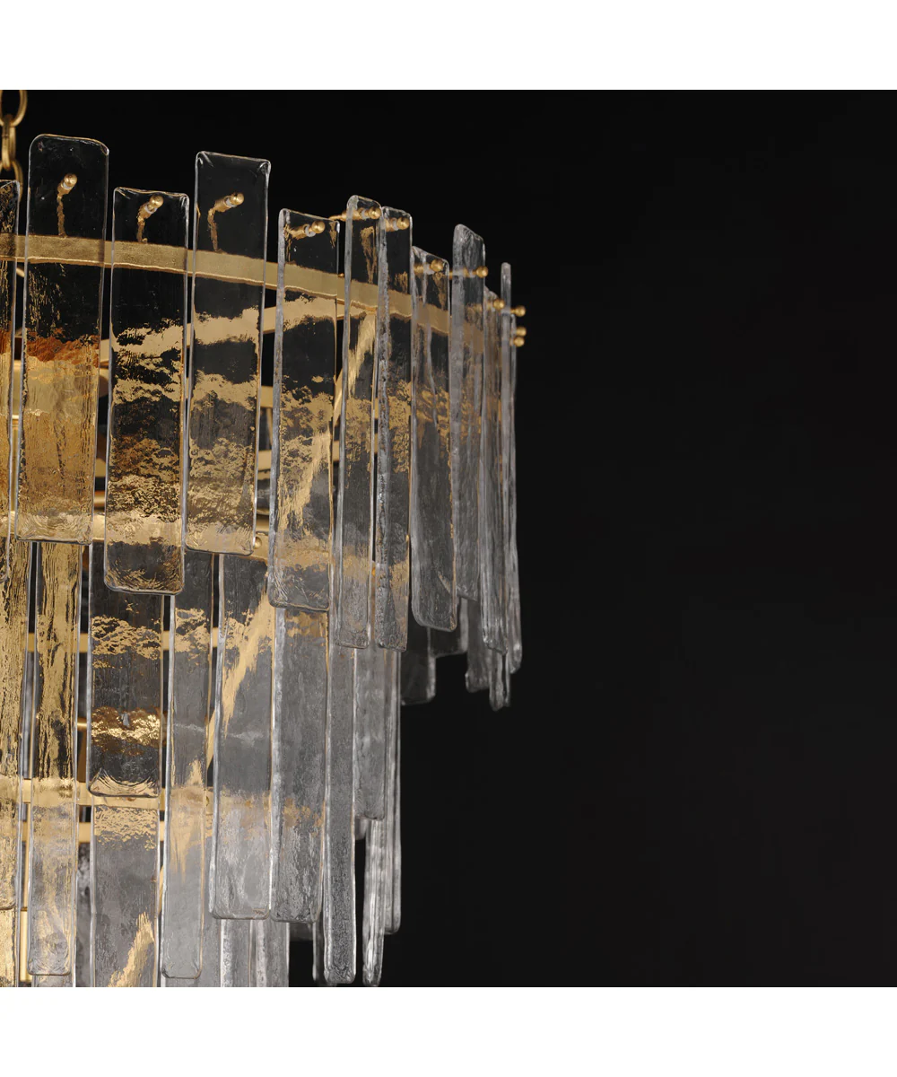 Warren 9-Light Pendant Gold Leaf - Image 5