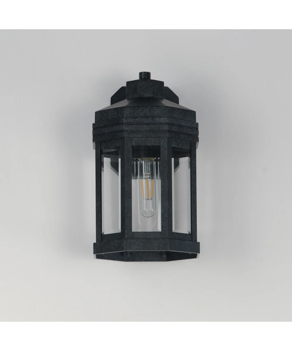 Wright 1-Light Outdoor Small Wall Sconce Black Patina - Image 2