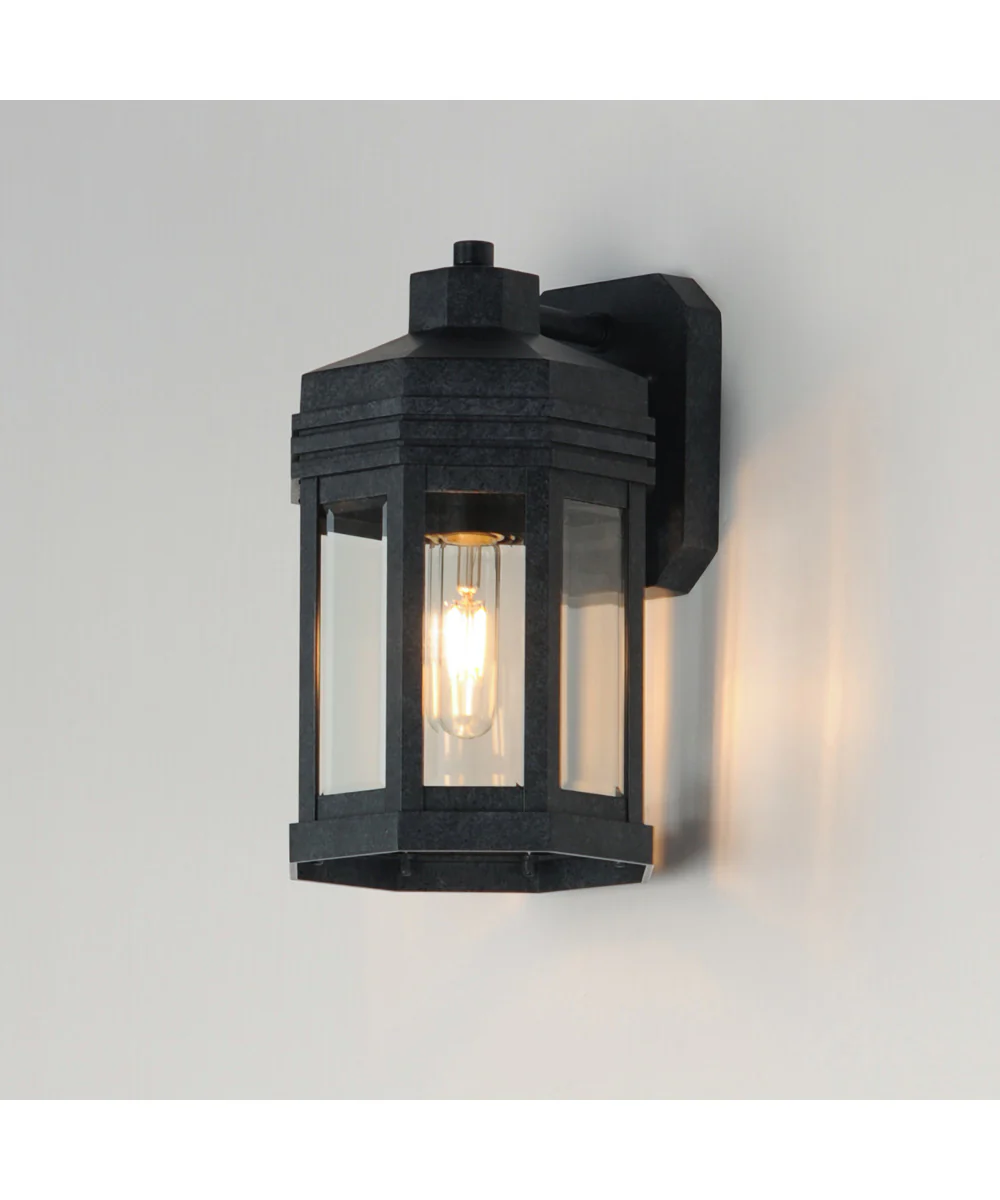 Wright 1-Light Outdoor Small Wall Sconce Black Patina - Image 5