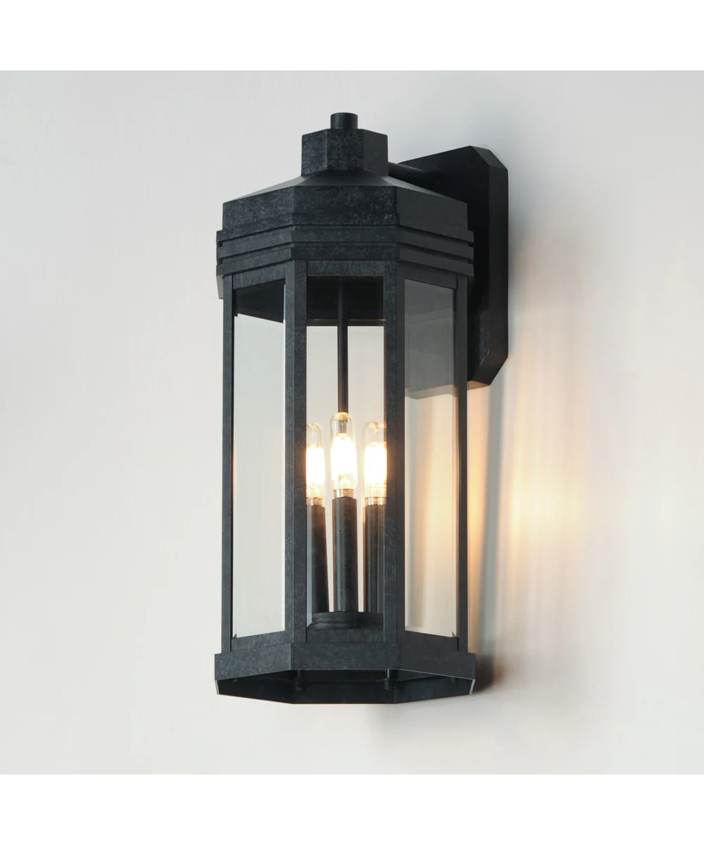 Wright 3-Light Outdoor Wall Sconce Black Patina - Image 5