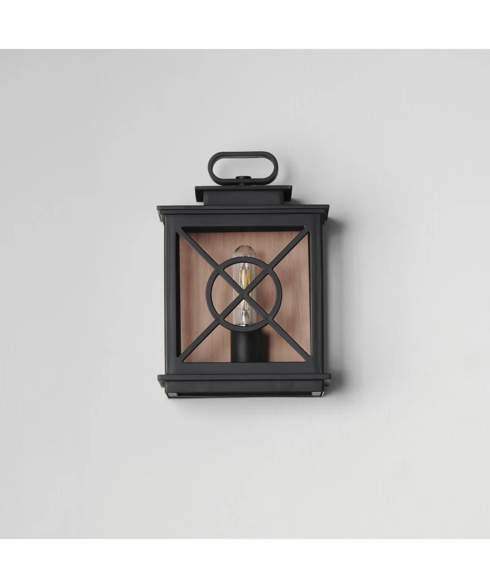 Yorktown VX 1-Light Outdoor Pocket Sconce Black/Aged Copper - Image 3
