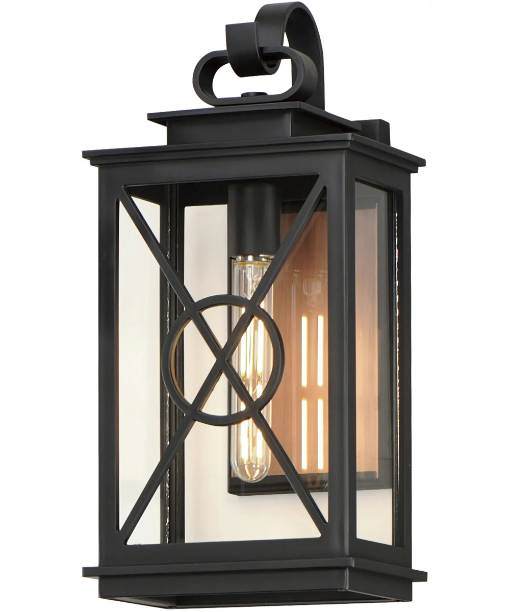Yorktown VX 1-Light Outdoor Wall Sconce Black/Aged Copper