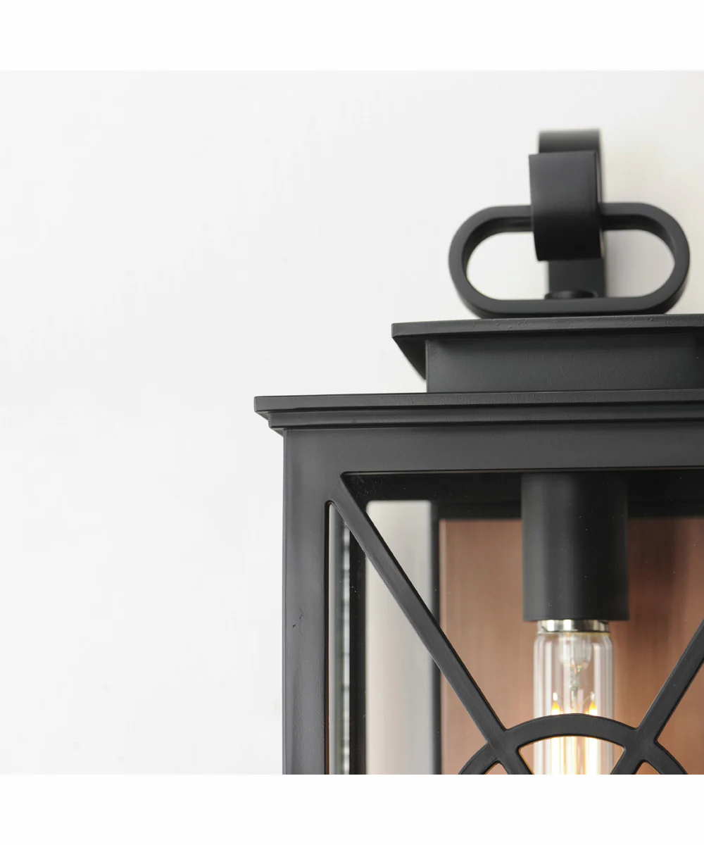 Yorktown VX 1-Light Outdoor Wall Sconce Black/Aged Copper - Image 6