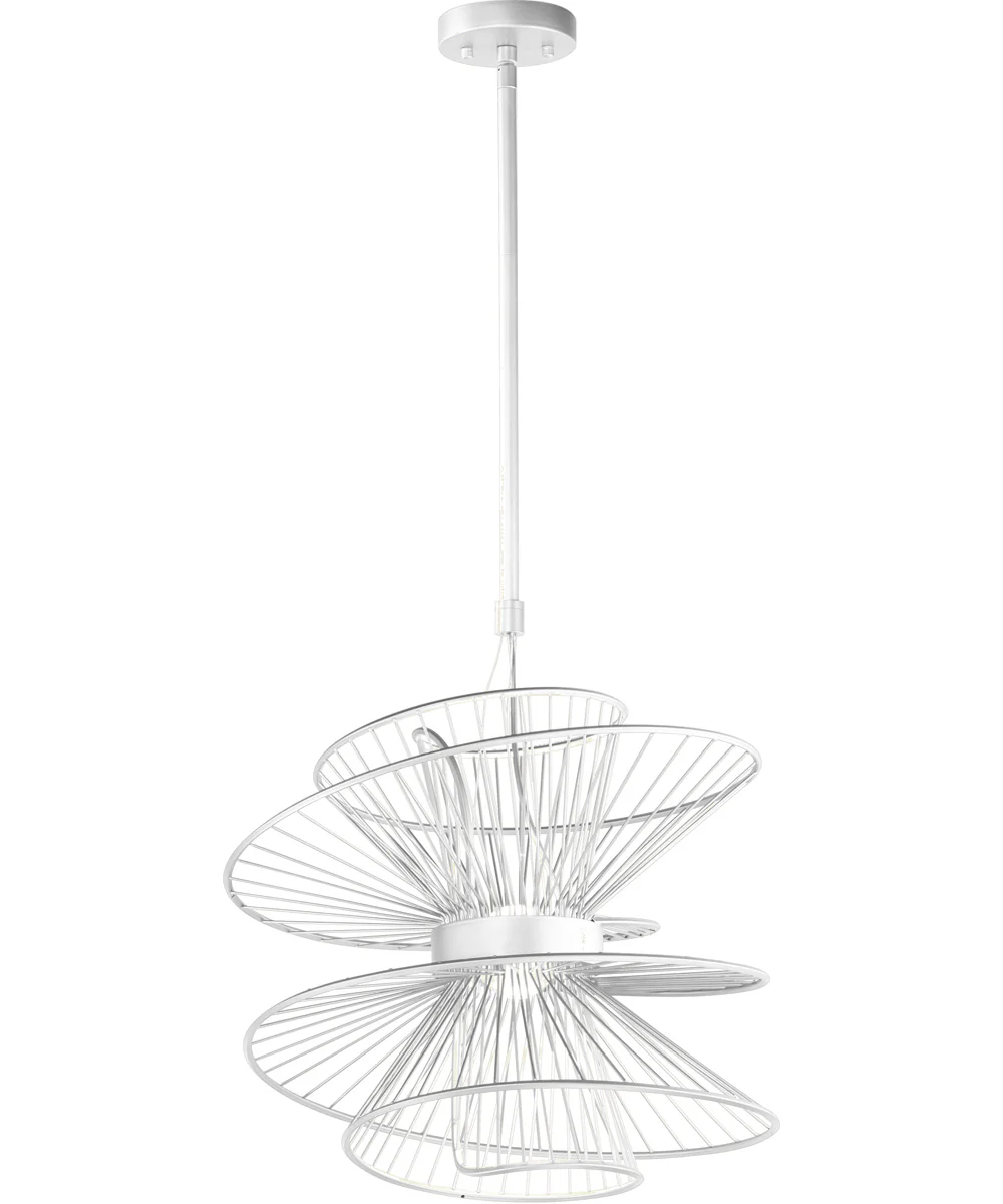 Zeta Medium LED Pendant Matte White