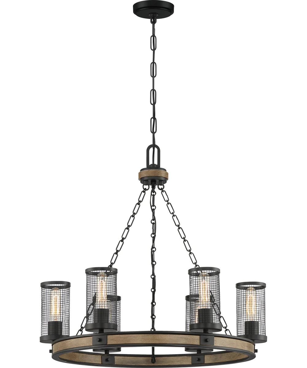 McCrady 6-light Chandelier Matte Black