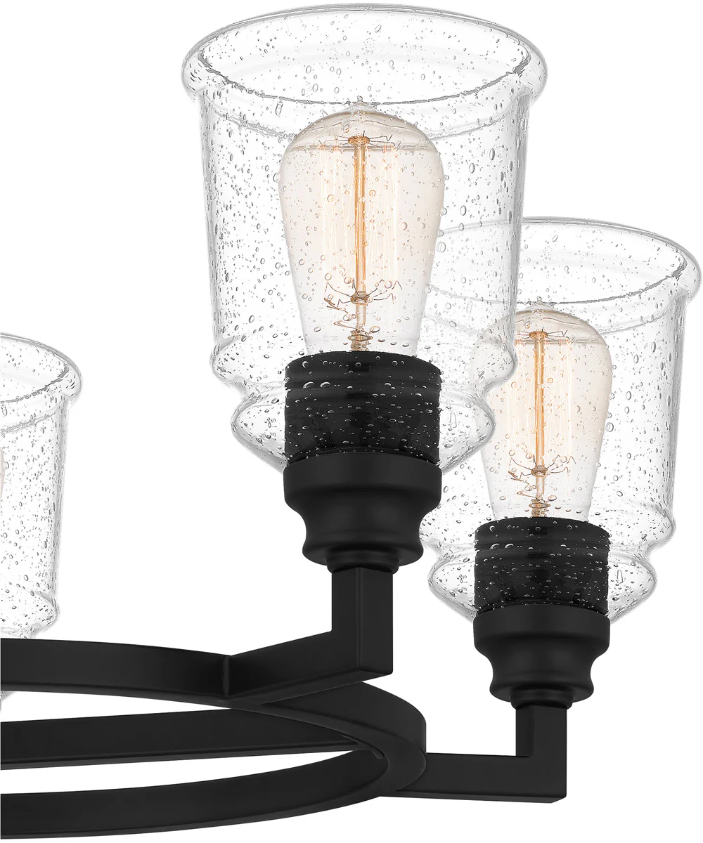 McIntire 5-light Chandelier Matte Black - Image 6