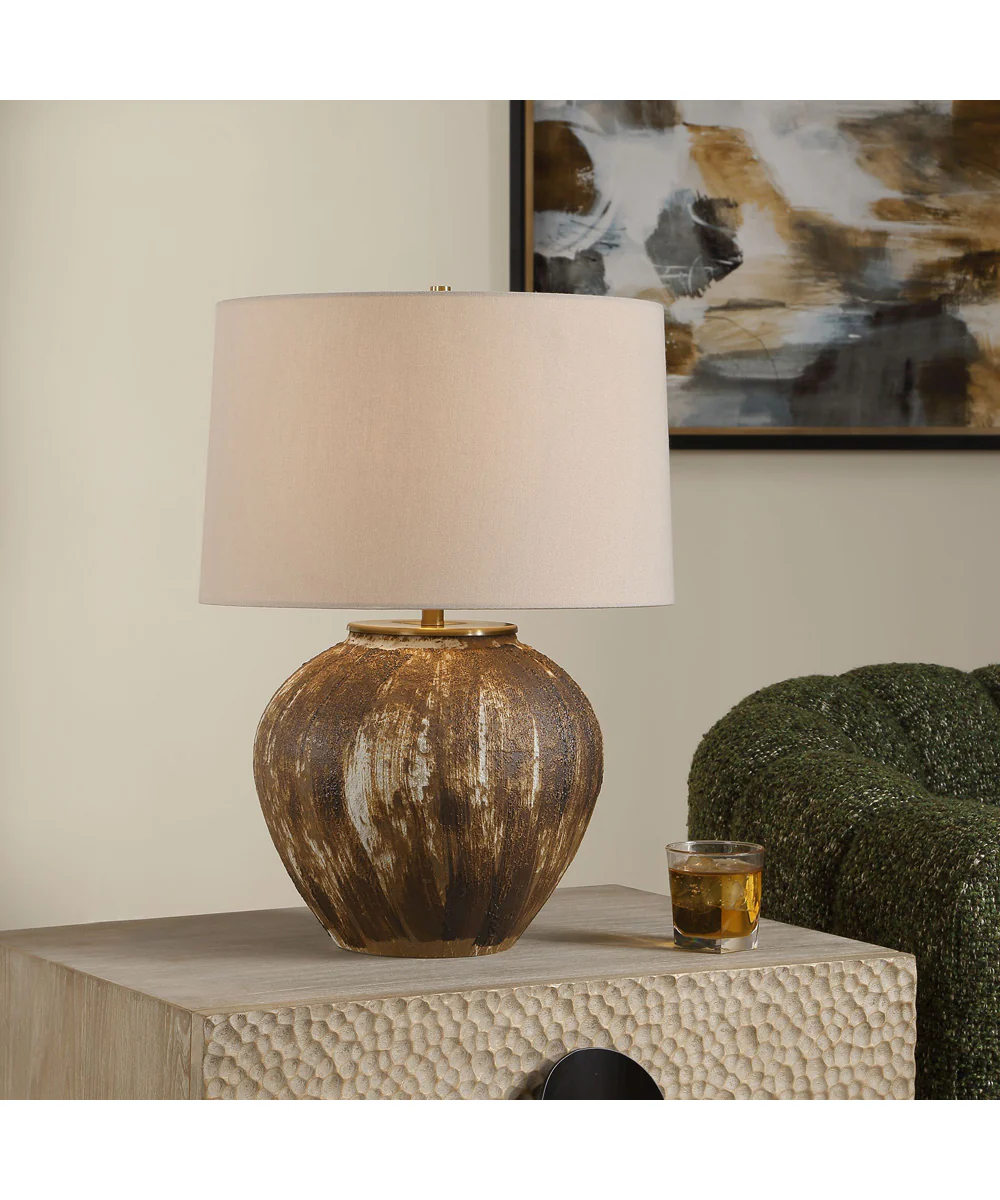 McKinley Textured Brown Table Lamp - Image 2