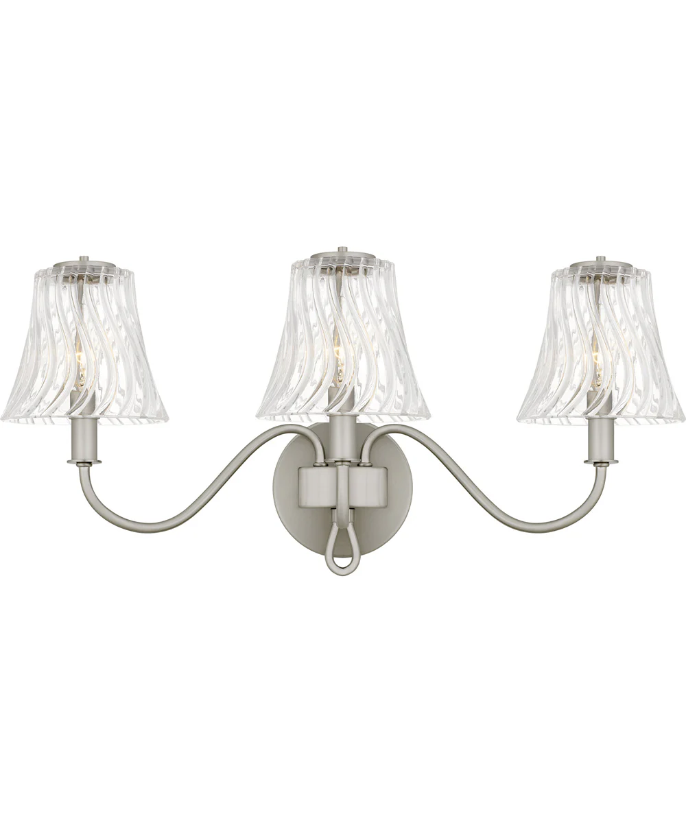 McKinney 3-light Bath Light Brushed Nickel