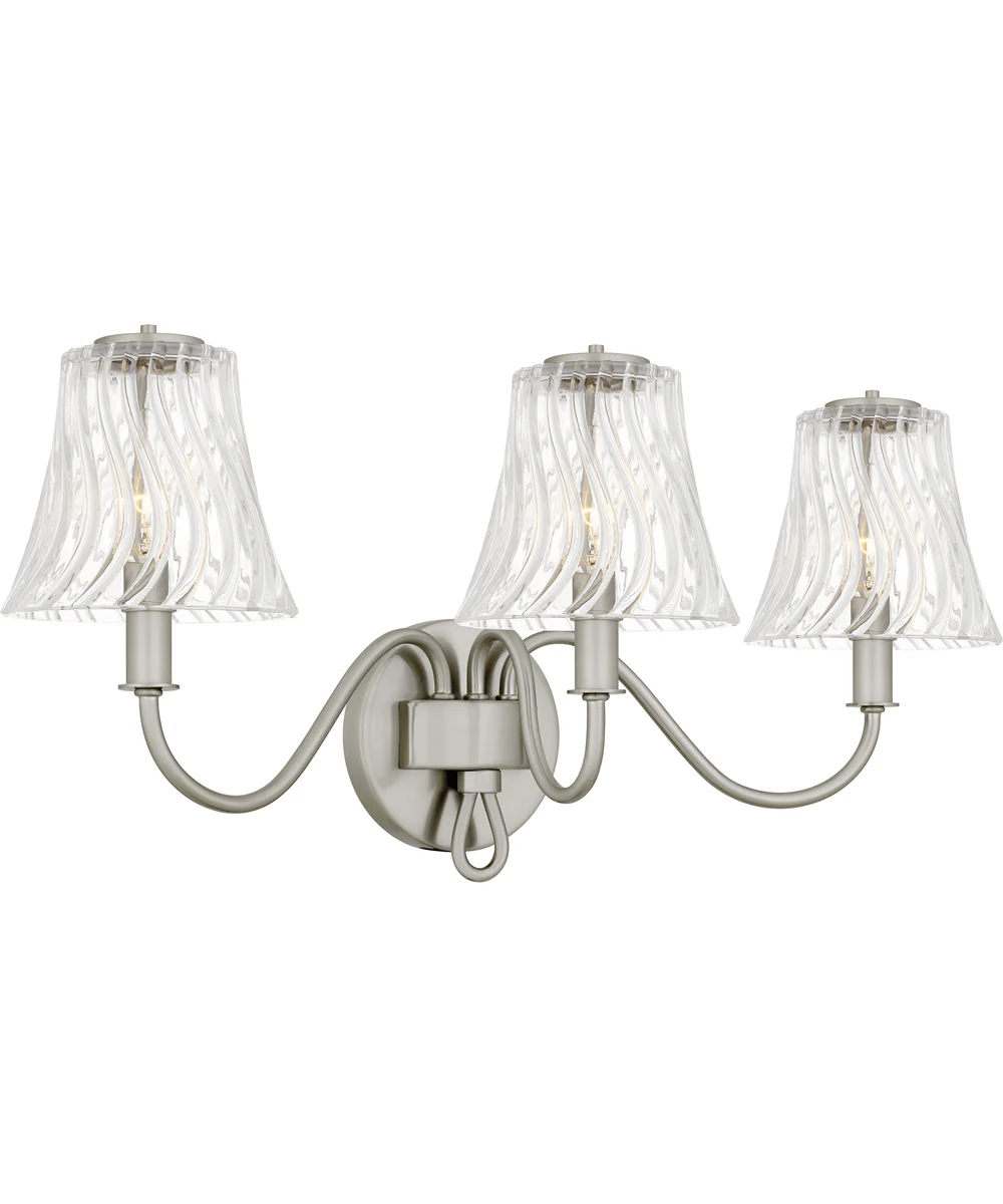McKinney 3-light Bath Light Brushed Nickel - Image 3
