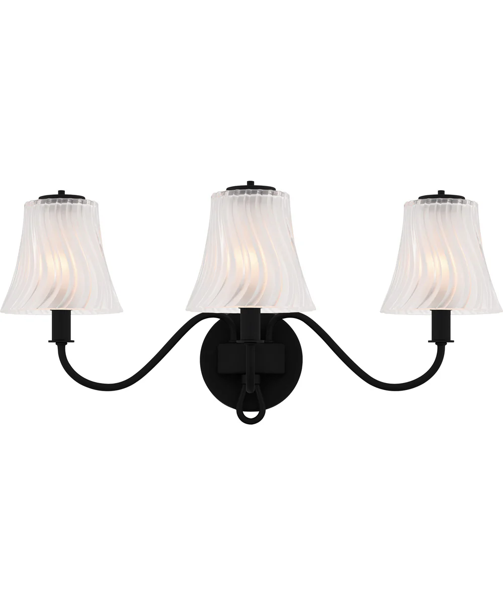 McKinney 3-light Bath Light Matte Black