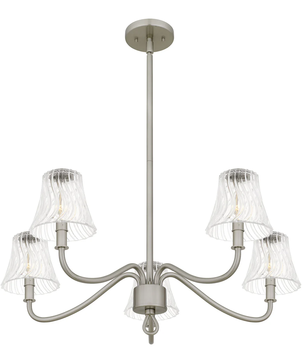 McKinney 5-light Chandelier Brushed Nickel - Image 4
