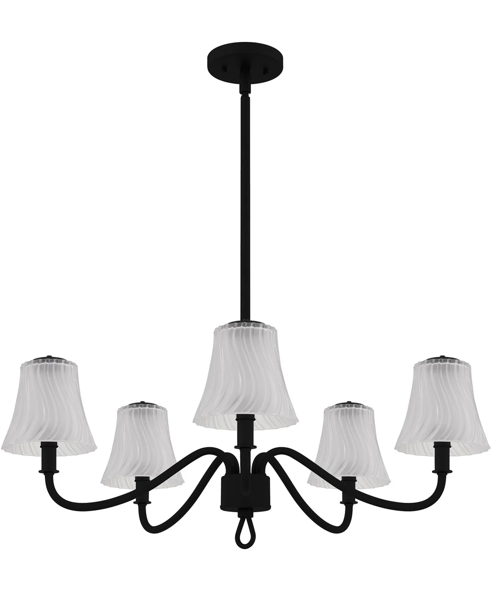 McKinney 5-light Chandelier Matte Black - Image 2