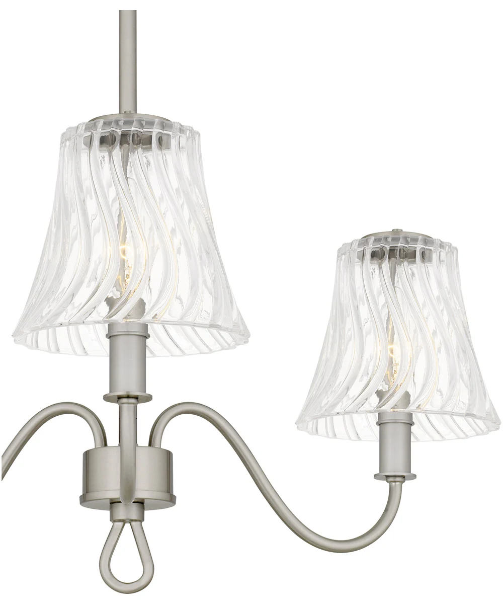 McKinney Extra Large 3-light Semi Flush Mount Brushed Nickel - Image 5