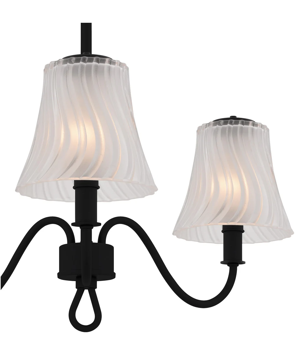 McKinney Extra Large 3-light Semi Flush Mount Matte Black - Image 5