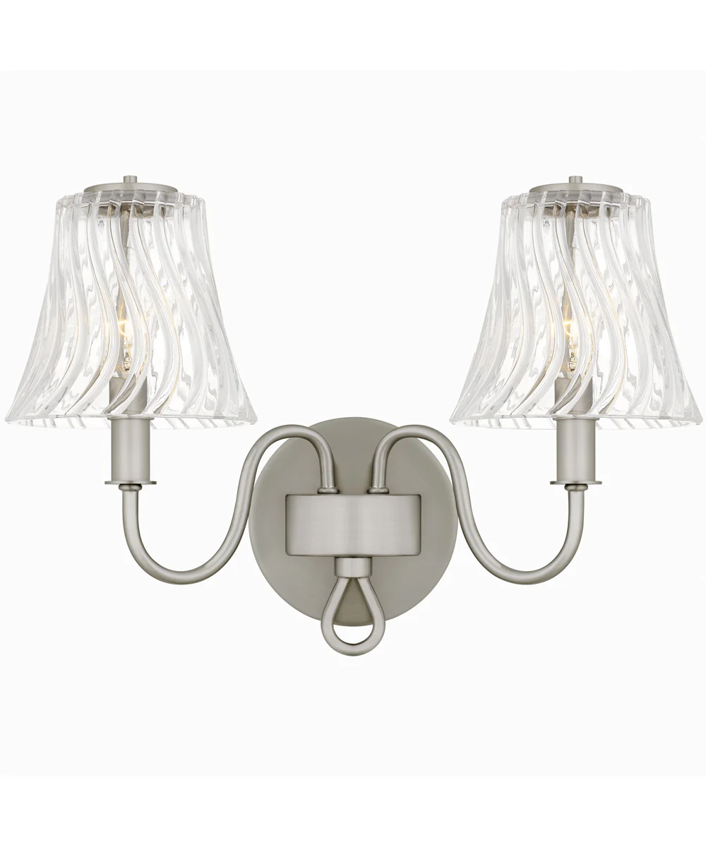 McKinney Medium 2-light Bath Light Brushed Nickel