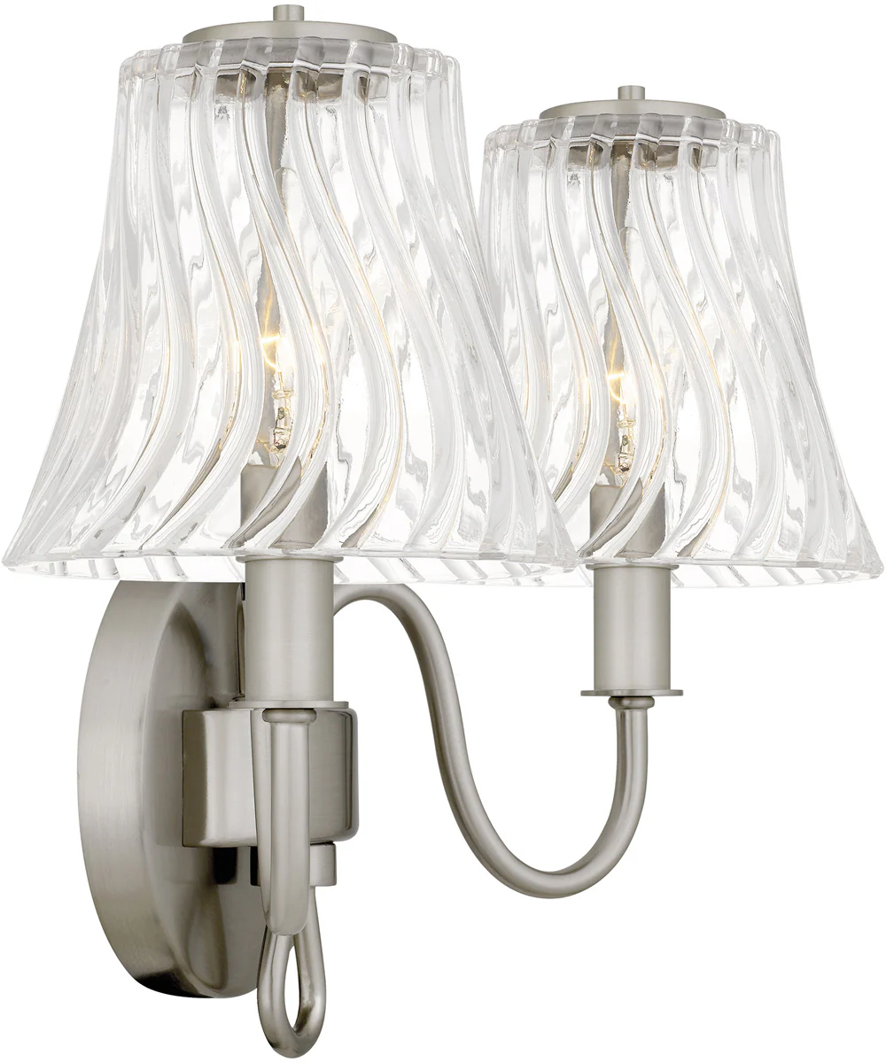 McKinney Medium 2-light Bath Light Brushed Nickel - Image 4