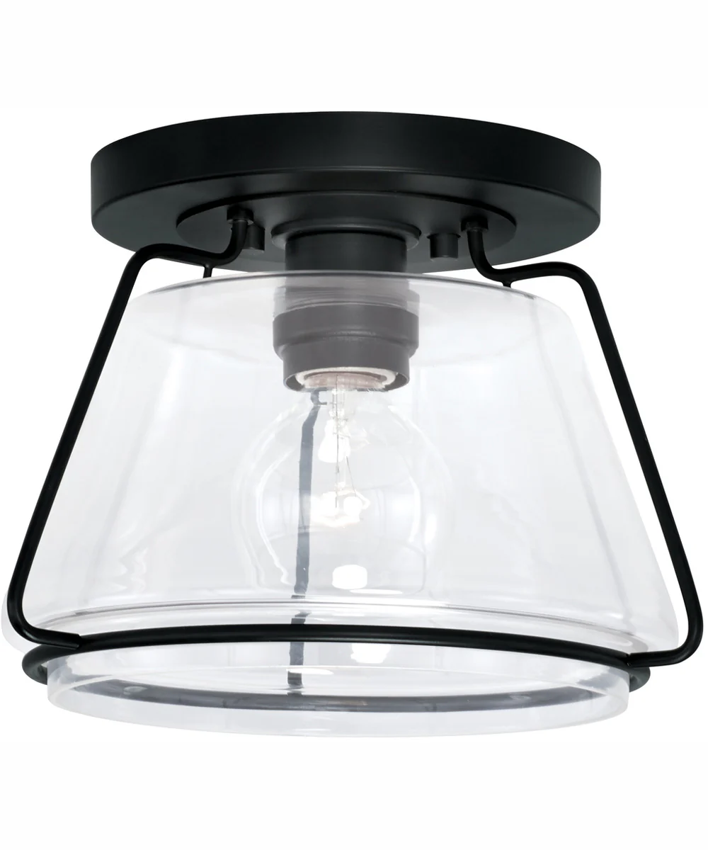McLane 1-Light Flush Mount Matte Black