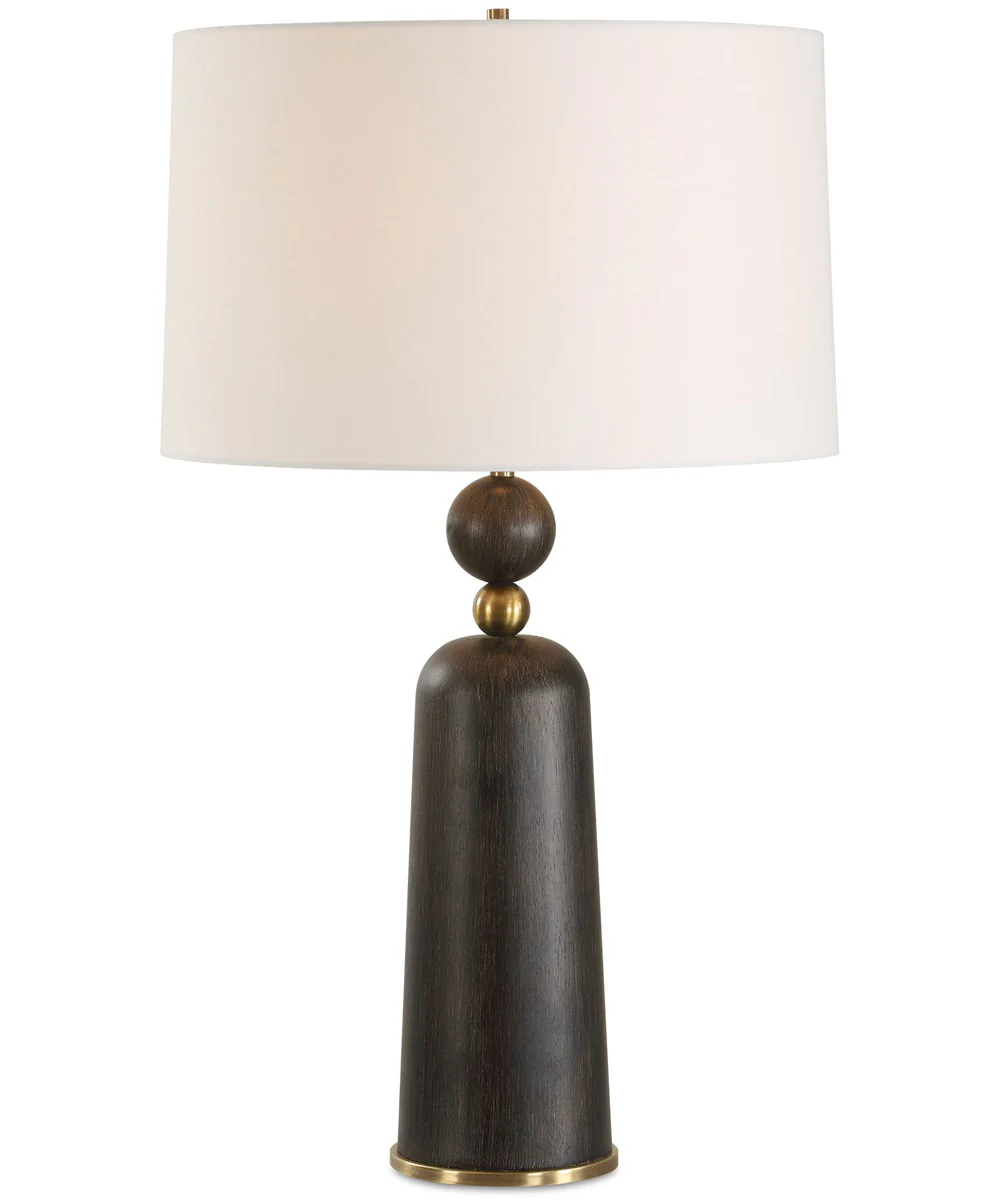 McQuinn Dark Walnut Table Lamp