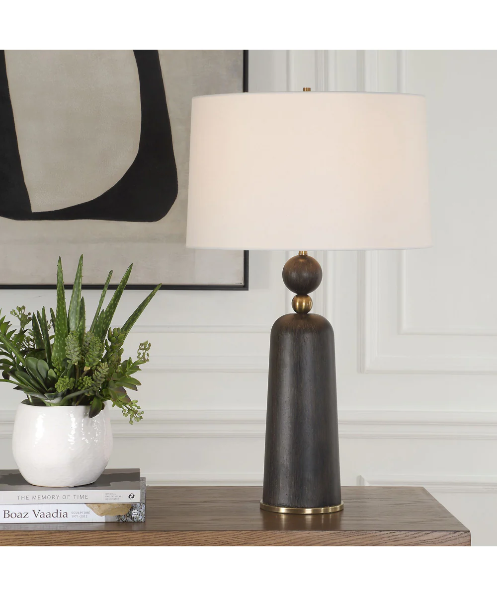 McQuinn Dark Walnut Table Lamp - Image 2