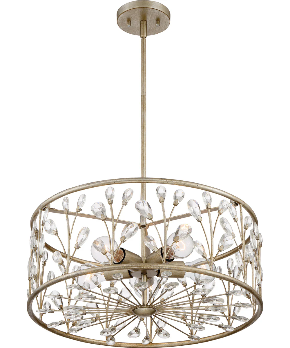 Meadow Lane 5-light Pendant Vintage Gold - Image 4