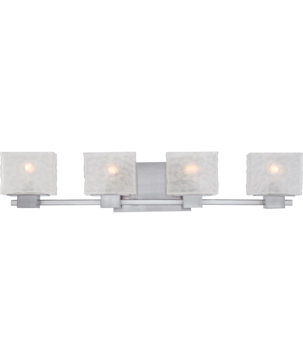 Melody Extra Large 4-light Bath Light Brushed Nickel - Image 2