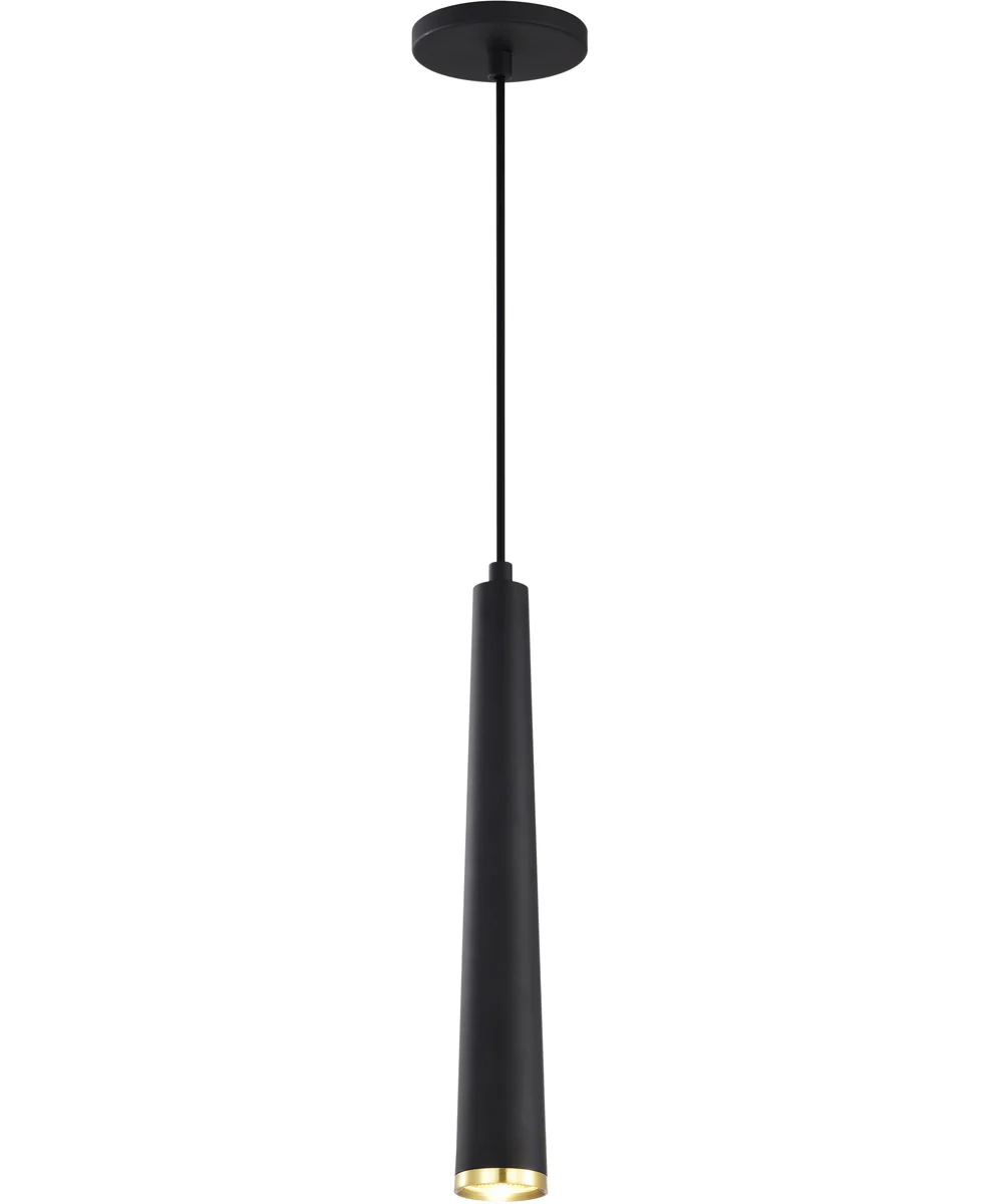 Melrose Pendant Matte Black / Brushed Brass - Image 2